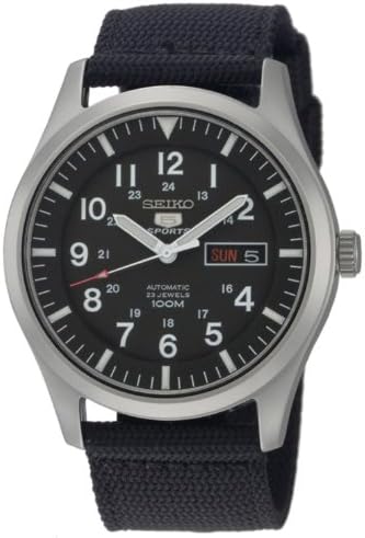 SEIKO Men's SNZG15 SEIKO 5 Automatic Stainless Steel Watch with Nylon Strap