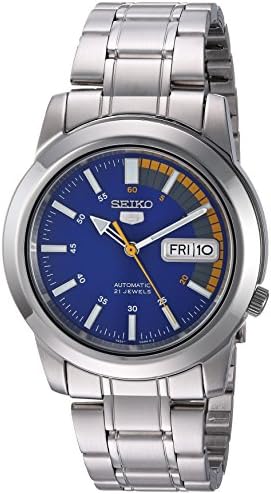 SEIKO Automatic Watch for Men 5-7S Collection | Day/date Calendar, Luminous Hands, Stainless Steel Case & Bracelet, Black Dial, 7S26 Automatic Movement, 30M Water-Resistant