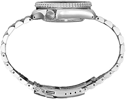 Seiko SSK005 Automatic Watch for Men - 5 -Sports - Orange Dial with Date Calendar and Luminous Hands & Markers and Gray GMT Bezel, 100m Water-Resistant