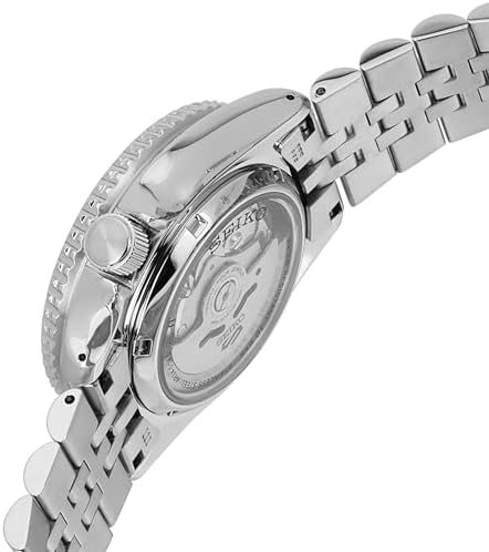 Seiko SSK003 Automatic Watch for Men - 5 -Sports - Blue Dial with Date Calendar and Luminous Hands & Markers and Black & Blue GMT Bezel, 100m Water-Resistant