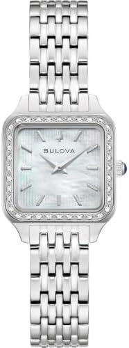 Silver Sutton 96R256: White Dial, Stainless Steel Bracelet by Bulova