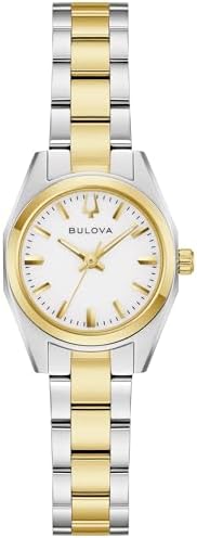 Bulova Surveyor White Dial Two-Tone Bracelet Watch 22.7mm - 98L331