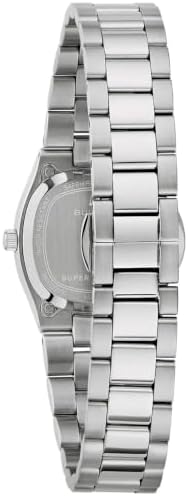 Bulova Super Seville Mini Red Mother-of-Pearl Dial Stainless Steel Watch 25mm - 96L354