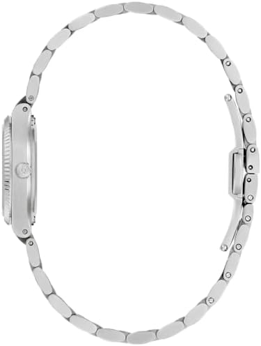 Bulova Super Seville Mini Red Mother-of-Pearl Dial Stainless Steel Watch 25mm - 96L354