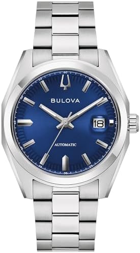 Bulova Surveyor Automatic Blue Dial Stainless Steel Watch 39mm - 96B436