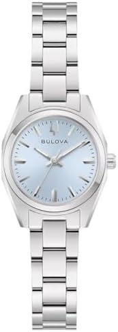 Bulova Surveyor Light Blue Dial Stainless Steel Watch 23mm - 96L345