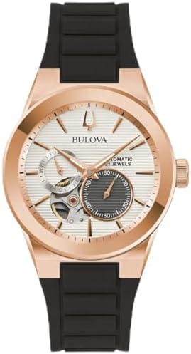 Bulova Unisex Automatic Latin GRAMMY Black Silicone Strap Watch 38mm