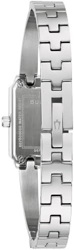Bulova Ladies' 2 Hand Diamond Quadra 18.5mm Stainless Steel 96P271