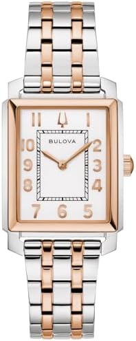 Bulova Sutton White Dial Two-Tone Stainless Steel Watch 25mm - 98L328