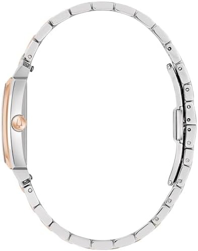 Bulova Sutton White Dial Two-Tone Stainless Steel Watch 25mm - 98L328