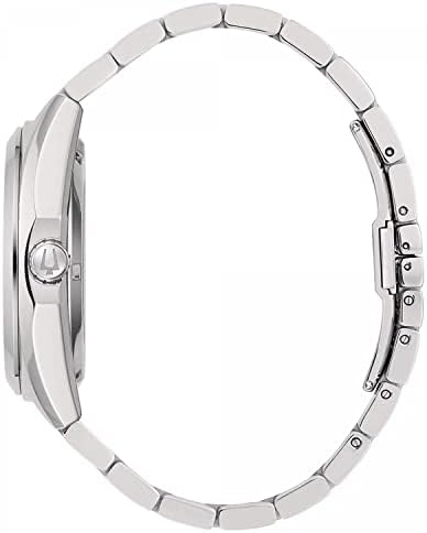 Bulova Men's Digital Automatic Watch with Stainless Steel Strap 96A274, Silver White, Classic-Minimalist