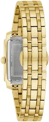 Bulova Sutton White Dial Gold-Tone Bracelet Watch 25mm - 97L186