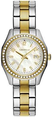 Caravelle by Bulova Ladies' Petite Sport 3-Hand Date Watch, Crystal Accents, Arabic Markers, 28mm