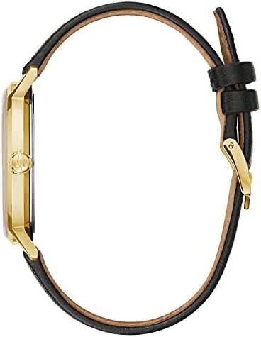 Bulova Men's Masonic Gold Tone with Black Leather Strap 3-Hand Quartz Watch Style: 97A149
