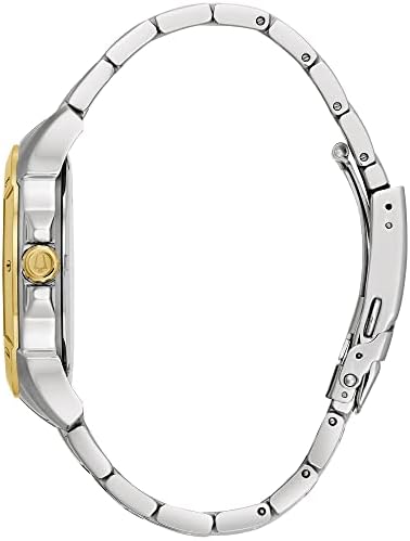 Bulova Men's Classic Two-Tone Stainless Steel 3-Hand Automatic Watch, Skeleton Dial, 43mm Style: 98A146