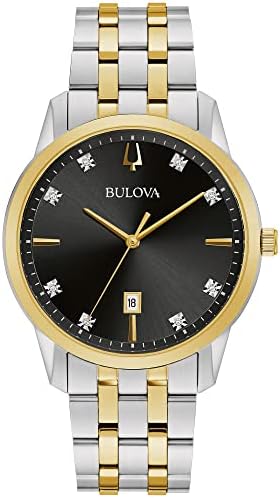 Bulova Men's Classic Diamond Sutton 3-Hand Quartz Watch, 40mm