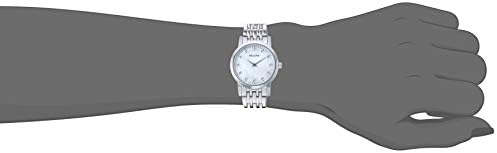 Bulova Ladies' Petite Classic Stainless Steel 2-Hand Quartz Watch, White Mother-of-Pearl, 27mm Style: 96P175