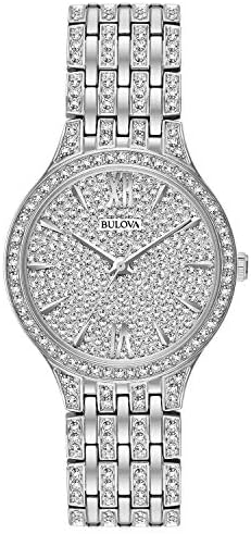 Bulova Ladies' Crystal Phantom Stainless Steel 2-Hand Quartz Watch, 440 Crystals...