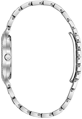Bulova Ladies' Crystal Phantom Stainless Steel 2-Hand Quartz Watch, 440 Crystals and Pave Dial Style: 96L243
