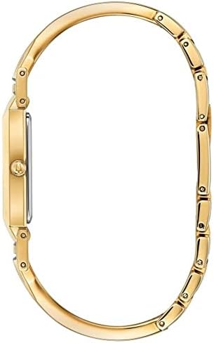 Bulova Ladies' Classic Diamond Dial Quartz Stainless Steel Watch, Rectangle, Mother-of-Pearl