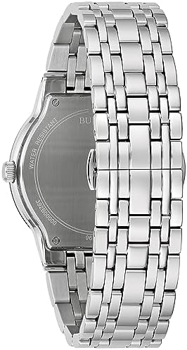 Bulova Men's Modern Gold Tone Stainless Steel 3-Hand Calendar Date Quartz Watch, Diamond Dial