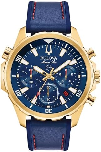 Bulova Men's Marine Star Series B Stainless Steel 6-Hand Chronograph Quartz Watch, 100M