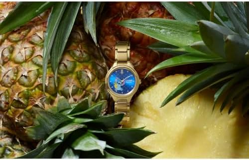 CITIZEN Ladies Eco-Drive Disney Stitch: 29mm Gold-Tone Case (FE2108-59W)