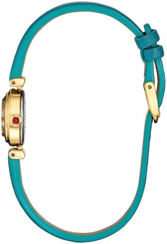 CITIZEN Ladies Eco-Drive Fio: 18mm Gold-Tone Case & Teal Strap (EG7086-06A)
