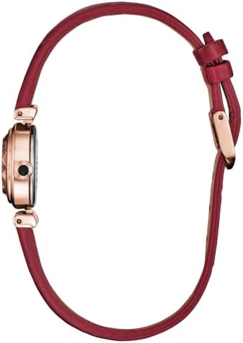CITIZEN Ladies Eco-Drive Fio: 18mm Gold-Tone Case & Red Strap (EG7087-03A)