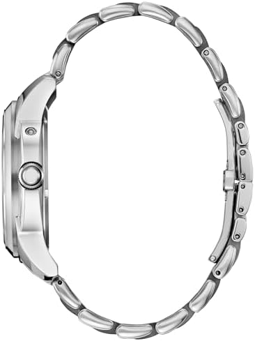 Citizen Eco-Drive Calendrier Salmon Dial Stainless Steel Bracelet Watch 41mm - BU0080-52X