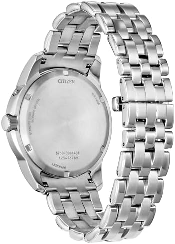 Citizen Eco-Drive Calendrier Salmon Dial Stainless Steel Bracelet Watch 41mm - BU0080-52X