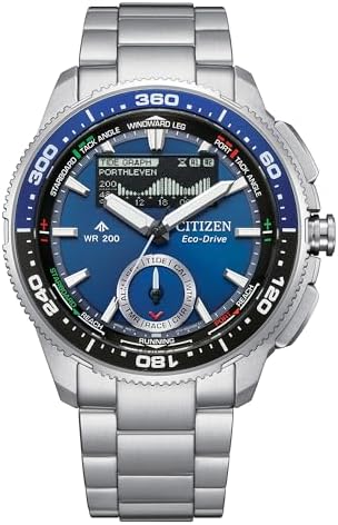 CITIZEN Men's Eco-Drive WaveTracker: 42mm Silver-Tone Stainless Steel Case with ...