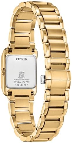 Citizen Bianca White Dial Gold-Tone Stainless Steel Bracelet Watch 22mm - EW5602-57D