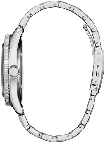 Citizen Mens Eco-Drive Terra Force, Silver-Tone Stainless Steel Case & Bracelet with Blue Dial (Model: AW1886-59L)