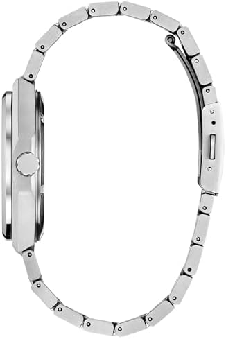 Citizen Men's Eco-Drive The Fantastic 4, Silver-Tone Super Titanium Watch, Blue Dial, Day/Date (Model: AW0131-66W)