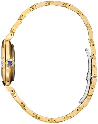 Citizen Women's Eco-Drive Cinderella 75th Anniversary Boxed Set, Blue Sunray Dial, Gold-Tone Stainless Steel Bracelet Watch (Model:EM1068-69W)