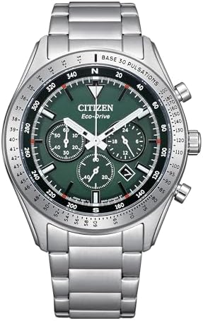 Citizen Men's Eco-Drive Weekender Sport Casual, Silver-Tone Stainless Steel Brac...