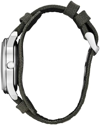 Citizen Men's Eco-Drive Marvel, Captain America Dark Gray Stainless Steel Nylon Strap Watch (BV1140-00W)