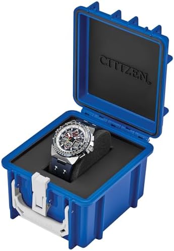 Citizen Men's Eco-Drive Promaster Sikorsky Watch, Blue Dial, Blue Rubber Strap, Atomic Timekeeping (Model: JY8156-00L)