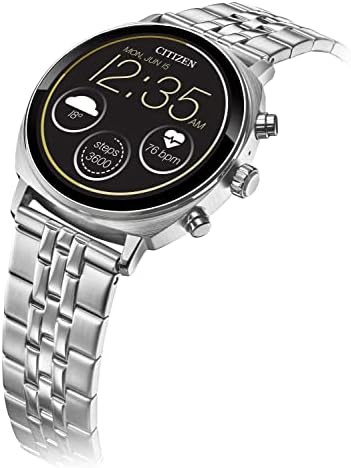 Citizen CZ Smart PQ2 41MM Unisex Smartwatch with YouQ App with IBM Watson AI and NASA Research, Wear OS by Google, HR, GPS, Fitness Tracker, Amazon Alexa, iPhone Android Compatible, IPX6 Rating