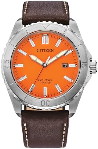 Citizen Men's Eco-Drive Brycen Sport Casual Watch, Silver-Tone Super Titanium Case, 3 Hand, Date