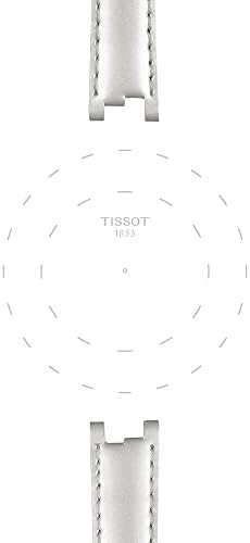 Tissot T852036540 7mm Lug White Leather Strap