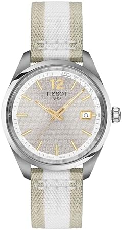 Tissot PR 100 34mm, Swiss Quartz Watch for Men and Women, Stainless Steal Case, Grey Dial