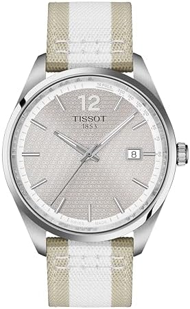 Tissot PR 100 40mm, Swiss Quartz Watch for Men, Stainless Steal Case, Grey Dial