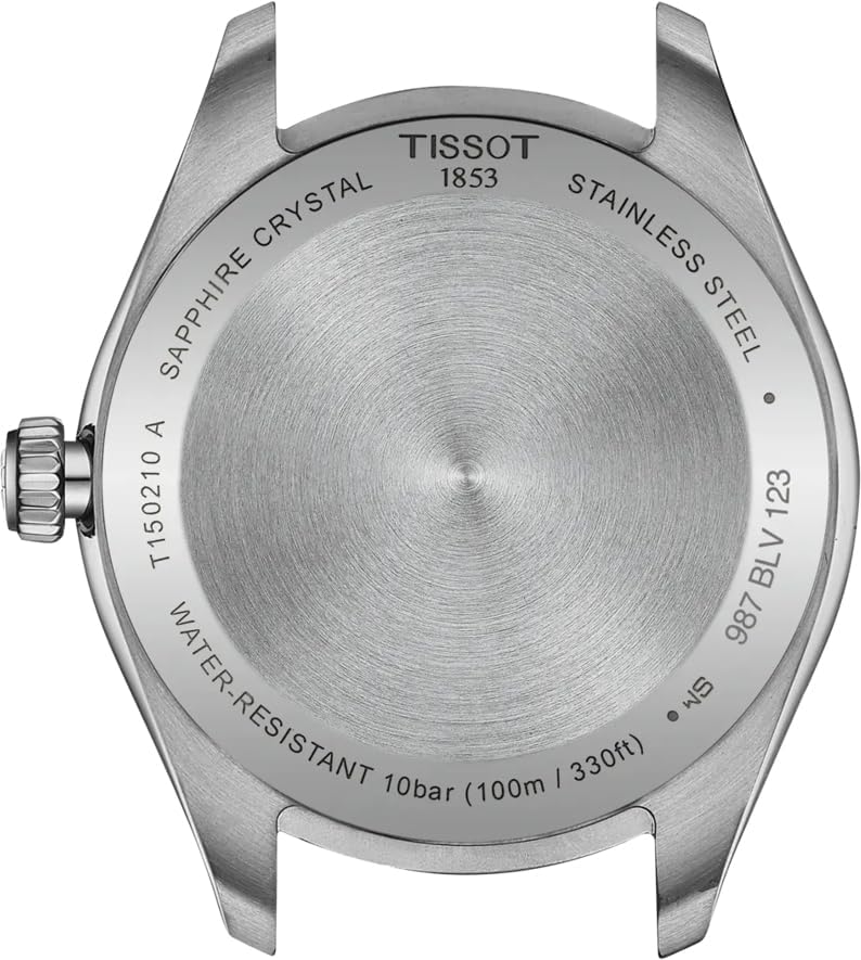 Tissot PR 100 34mm, Swiss Quartz Watch for Women, Stainless Steel Case, White Mother of Pearl Dial, T1502102111100