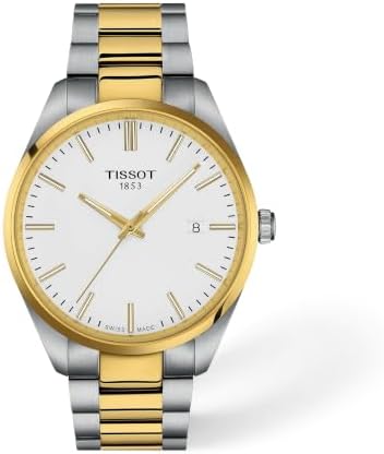 Tissot PR 100 Quartz 40mm, Swiss Quartz Watch for Men, Stainless Steel Case, Two-Tone Bracelet, T1504102201100