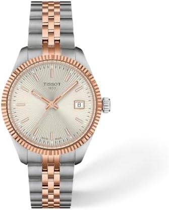 Tissot Ballade 34mm, Swiss Quartz Watch for Women, Stainless Steel Case, Silver Dial, T1562102203101