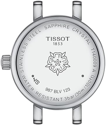 Tissot Womens Lovely Round 316L Stainless Steel case with Diamonds Quartz Watches, Grey, Stainless Steel, 6 (T1400096111600)