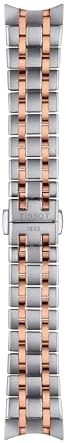 Tissot Womens Tissot Chemin des Tourelles Powermatic 80 34 mm 316L Stainless Steel case with Rose Gold PVD Coating Automatic Watches, Grey, Stainless Steel, 18 (T1392072203800)