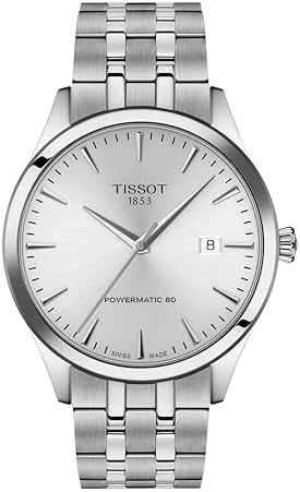 Tissot Classic Dream 40mm, Swiss Automatic Watch for Men, Stainless Steel Case, Silver Dial, T1584071103100